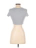 Shein Silver Short Sleeve T-Shirt Size S - photo 2