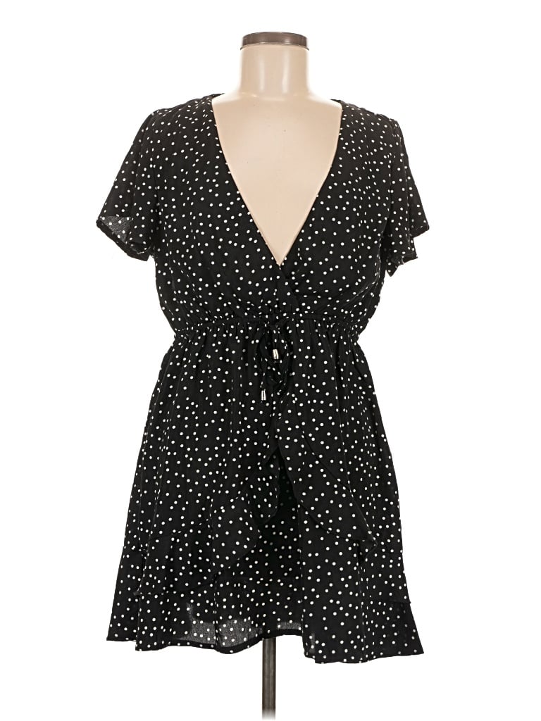 Pre-owned Polly Casual Dress In Black