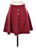 Assorted Brands Solid Burgundy Casual Skirt Size XS - photo 1