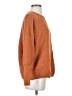 Anrabess Solid Orange Pullover Sweater Size S - photo 4