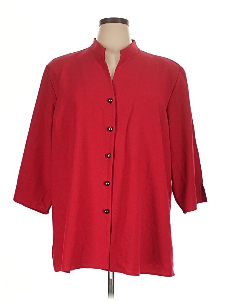 Pre-owned Susan Graver Coat In Red