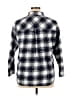 Maurices 100% Cotton Plaid Blue Long Sleeve Button-Down Shirt Size XL - photo 2
