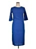 Unbranded Solid Blue Casual Dress Size XL - photo 1
