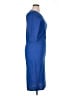 Unbranded Solid Blue Casual Dress Size XL - photo 4