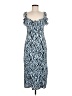 River Island Animal Print Blue Casual Dress Size 8 - photo 1