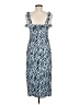 River Island Animal Print Blue Casual Dress Size 8 - photo 2
