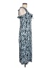 River Island Animal Print Blue Casual Dress Size 8 - photo 4