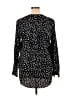 Daily Ritual 100% Polyester Polka Dots Black Long Sleeve Blouse Size XL - photo 2