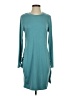 Merokeety Solid Teal Casual Dress Size S - photo 1