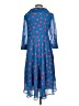 eShakti 100% Polyester Hearts Blue Casual Dress Size XS - photo 2
