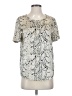 Equipment Animal Print Silver Short Sleeve T-Shirt Size XS - photo 1