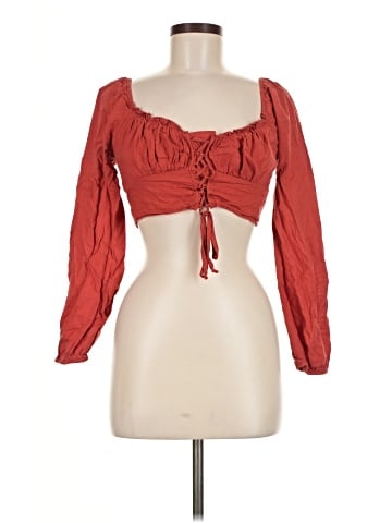 LA Hearts Long Sleeve Blouse (view 1)