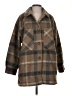 Lucky Brand 100% Polyester Plaid Brown Coat Size S - photo 1