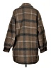 Lucky Brand 100% Polyester Plaid Brown Coat Size S - photo 2