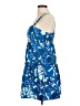 Rhode 100% Cotton Print Blue Cocktail Dress Size M - photo 5