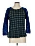 Cotélac Plaid Blue Wool Pullover Sweater Size Lg (3) - photo 1