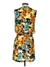 Eight Sixty 100% Polyester Tropical Yellow Cocktail Dress Size S - photo 2