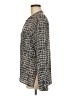Rails 100% Rayon Tweed Gray Black Long Sleeve Blouse Size M - photo 5