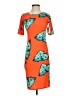 Lularoe Graphic Orange Cocktail Dress Size XXS - photo 1