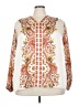 JM Collection 100% Polyester Paisley Ivory Long Sleeve Blouse Size 4X - photo 1