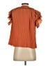 Ulla Johnson 100% Polyester Orange Short Sleeve Blouse Size 2 - photo 2
