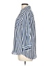 BCX 100% Polyester Stripes Blue 3/4 Sleeve Blouse Size L - photo 5