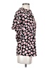 CAbi 100% Polyester Floral Pink Short Sleeve Blouse Size XS - photo 4