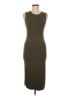 Theory Solid Brown Green Casual Dress Size M - photo 1