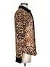 ABS Allen Schwartz Animal Print Brown Long Sleeve Blouse Size XS - photo 4