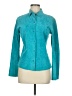 Express 100% Leather Teal Leather Top Size 7 - 8 - photo 1