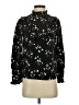 Ann Taylor 100% Polyester Black Long Sleeve Blouse Size XS - photo 1