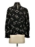 Ann Taylor 100% Polyester Black Long Sleeve Blouse Size XS - photo 2
