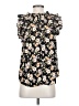 Blu Pepper 100% Polyester Black Short Sleeve Blouse Size S - photo 2