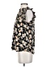 Blu Pepper 100% Polyester Black Short Sleeve Blouse Size S - photo 5