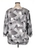 Covington 100% Polyester Gray 3/4 Sleeve Blouse Size 16-18W - photo 2