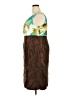 Le Bos 100% Polyester Tropical Brown Cocktail Dress Size 18w - photo 5