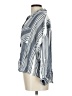 Molly Green Stripes Gray 3/4 Sleeve Button-Down Shirt Size L - photo 5