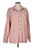 Unbranded Houndstooth Pink Long Sleeve Blouse Size L - photo 1