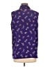 Line up Purple Sleeveless Button-Down Shirt Size M - photo 2
