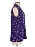 Line up Purple Sleeveless Button-Down Shirt Size M - photo 4