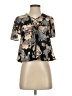 Kimchi Blue 100% Polyester Floral Black Short Sleeve Blouse Size S - photo 1