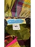 Devon Baer Color Block Green 3/4 Sleeve Button-Down Shirt Size XS - photo 7