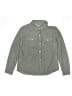 Unbranded 100% Polyester Solid Gray Long Sleeve Button-Down Shirt Size 10 - 11 - photo 1