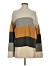 MASON & BELLE Color Block Tan Turtleneck Sweater Size XXS - photo 1