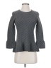 Ann Taylor Gray Black 3/4 Sleeve Top Size XS - photo 1