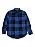 Tucker + Tate 100% Cotton Plaid Blue Long Sleeve Button-Down Shirt Size 10 - 12 - photo 1