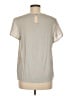 Left Coast by Dolan Metallic Silver Short Sleeve Blouse Size M - photo 2