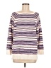 Ann Taylor LOFT Stripes Purple Pullover Sweater Size M - photo 1
