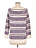 Ann Taylor LOFT Stripes Purple Pullover Sweater Size M - photo 2