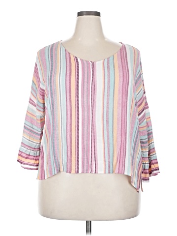 Coco + Carmen 3/4 Sleeve Blouse (view 1)